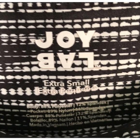 JoyLab Women's Leggings XS Extra Small Striped Bla - Picture 11 of 11